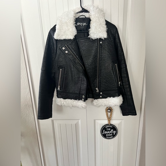 Nasty Gal Leather Jacket - Picture 1 of 4